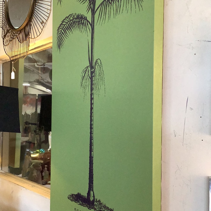 Green tropical print