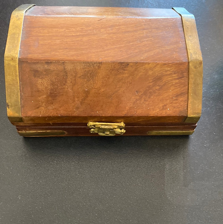 Wood brass box