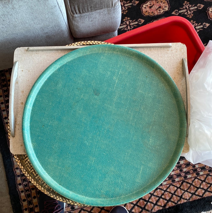 Vintage green tray