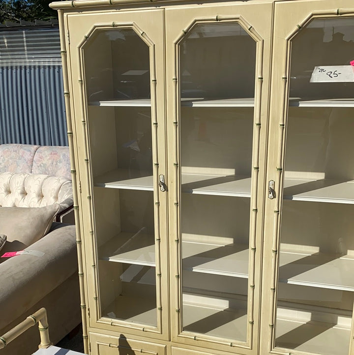Faux bamboo cabinet